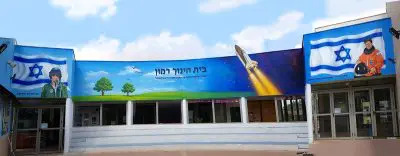 ציור קיר לבית ספר - דרור פריד
