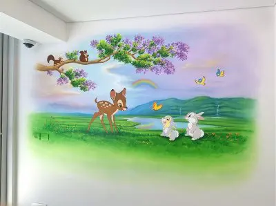 ציור קיר: החיים יפים
